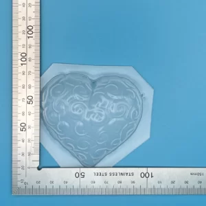 Scribed Love Heart Valentines Bath Bomb Mould