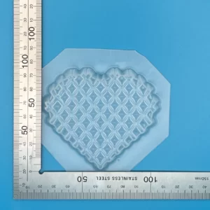 Love Heart Waffle Bath Bomb Mould