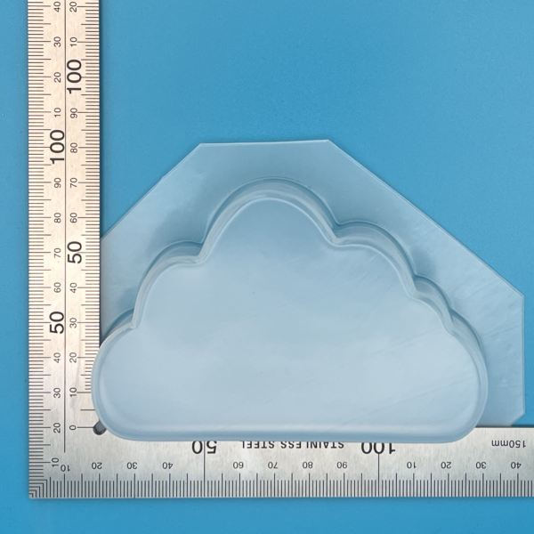 Deep Cloud Flat Front Bath Bomb Soap Wax Mould