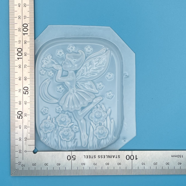 Fairy Angel with moonlit background LDPE Plastic Mould bath bomb soap wax