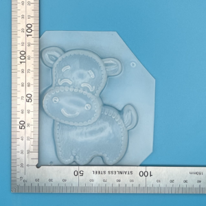 Detailed Hippo Bath Bomb Mould for Soap, Wax, Food and More