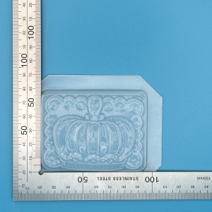 Crown on Rectangle LDPE Plastic Mould Soap wax Bath Bomb Mould