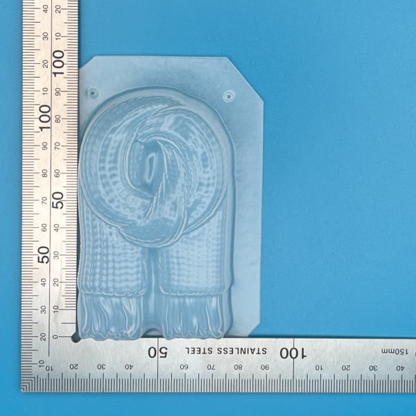 Slim Knitted Scarf Plastic Mould for Bath Bombs Soap Wax Resin etc