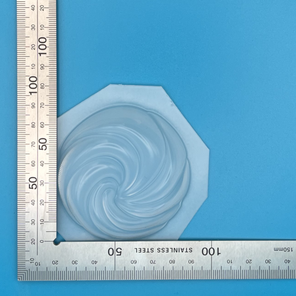 Off Centre Whirlpool Swirl LDPE Plastic Mould Soap wax Bath Bomb Mould