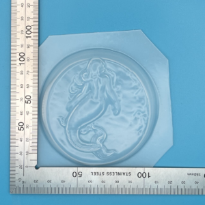 Mermaid on Circle Bath Bomb Soap Mould LDPE