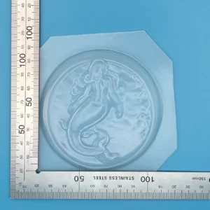Mermaid on Circle Bath Bomb Soap Mould LDPE