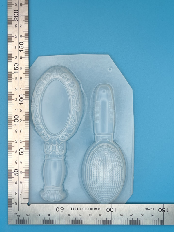 2PC Brush and Mirror Set Bath Bomb Soap Mould LDPE
