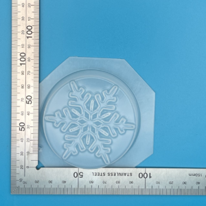 Round Snowflake Winter Christmas Bath Bomb Mould
