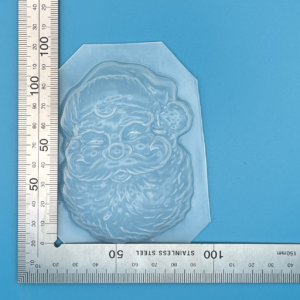 Father Christmas Santa Face Plastic Mould for Bath Bombs Soap Wax Resin etc