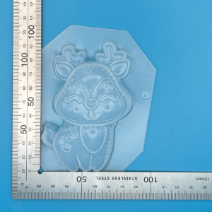 Detailed Reindeer Plastic Mould for Bath Bombs Soap Wax Resin etc