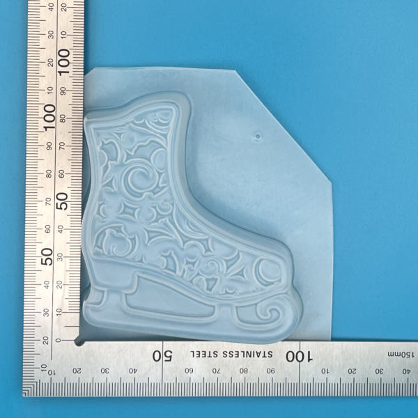Decorative Ice Skate Plastic Mould for Bath Bombs Soap Wax Resin etc