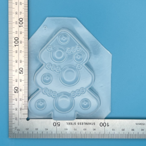 Decorated Christmas Tree Plastic Mould for Bath Bombs Soap Wax Resin etc
