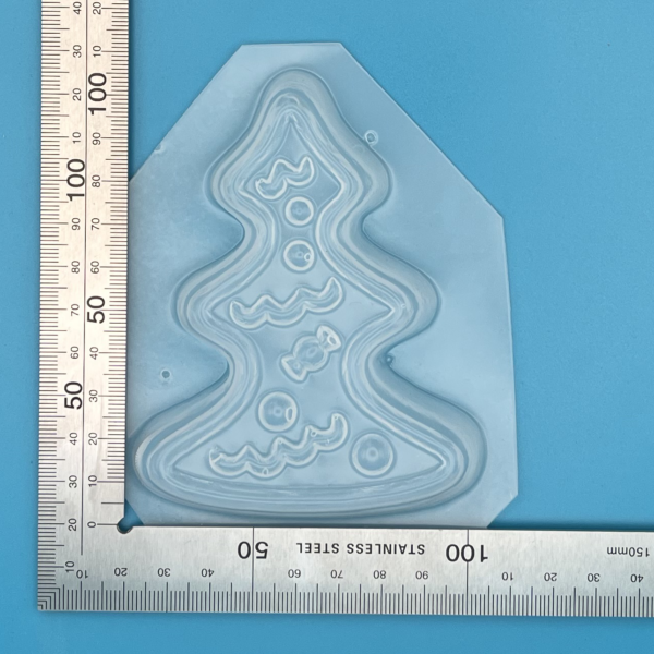 Curvy Christmas Tree Plastic Mould for Bath Bombs Soap Wax Resin etc