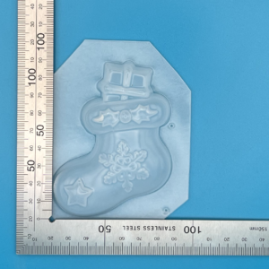 Christmas Stocking with Gift in top Plastic Mould for Bath Bombs Soap Wax Resin etc