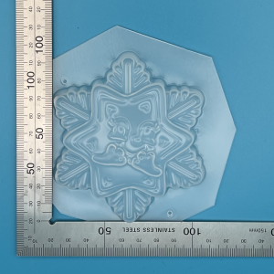 Cute Face Snowflake Christmas Bath Bomb Mould