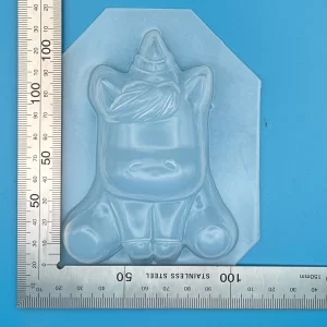 No Eyed front Facing Unicorn Plastic Mould for Bath Bombs Soap Wax Resin etc