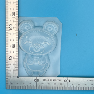 Detailed Bear Plastic Mould for Bath Bombs Soap Wax Resin
