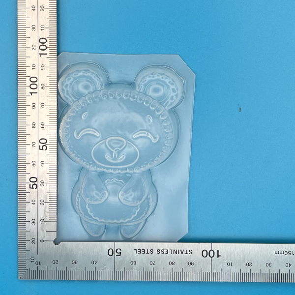 Detailed Bear Plastic Mould for Bath Bombs Soap Wax Resin