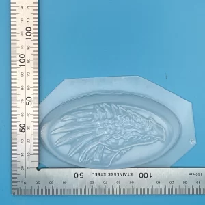 Dragon Face On Oval Plastic Mould for Bath Bombs Soap Wax Resin