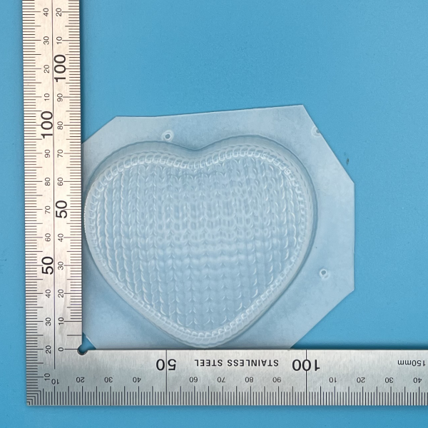 Knitted Love Heart Bath Bomb Mould