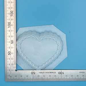 Tart Heart Plastic Mould for Bath Bombs Soap Wax Resin