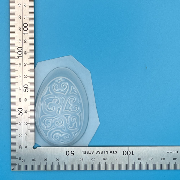 2pc Small Egg with Pattern Plastic Mould