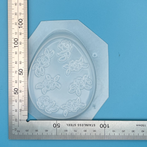 Floral Decorated Egg Plastic Mould