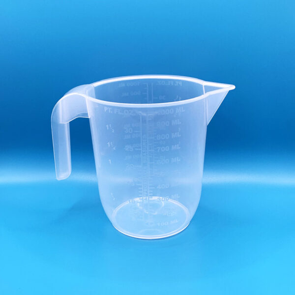 1 Litre Clear Plastic Measuring Jug - Image 2