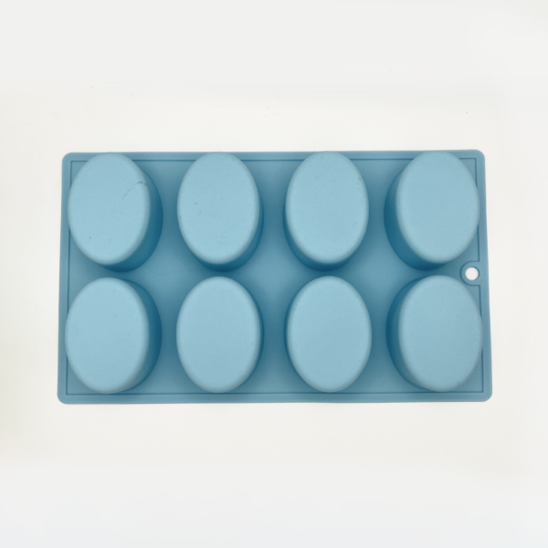 Oval Silicone Soap Mould (x8 Cavity) - Image 3