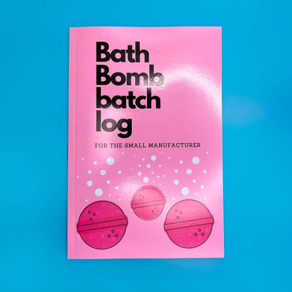 Paperback Bath Bomb Batch Log Book