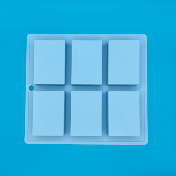 Rectangle Silicone Soap Mould (x6 Cavity) - Image 3