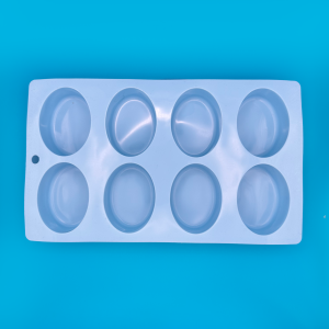 Oval Silicone Soap Mould (x8 Cavity)