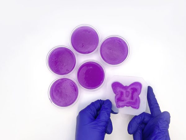 Purple jelly soap